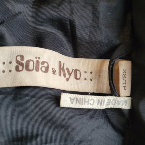 Soia & Kyo Down Fill Puffer Coat Black Size XS - Picture 14 of 16